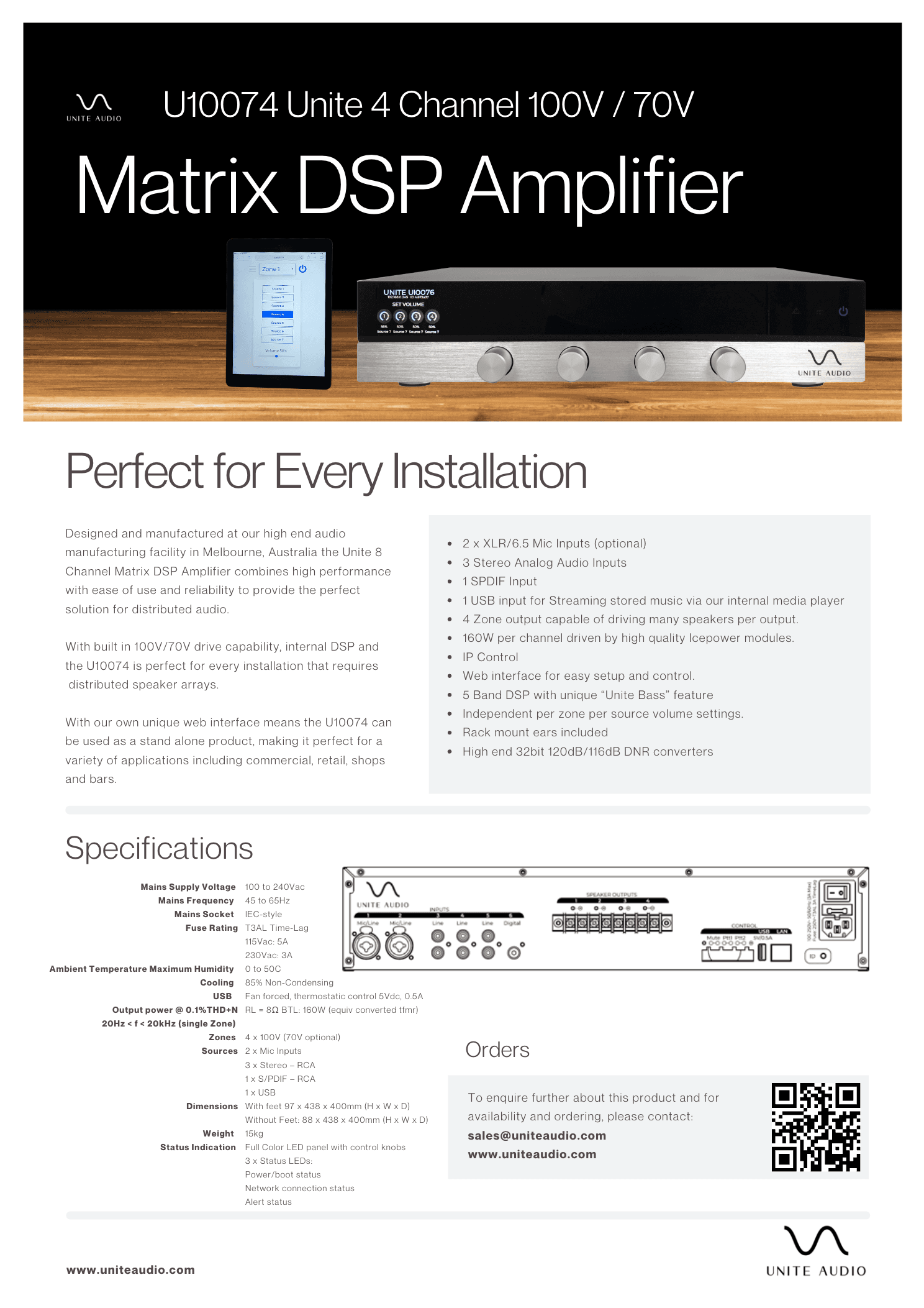 U10074 Amplifier model
