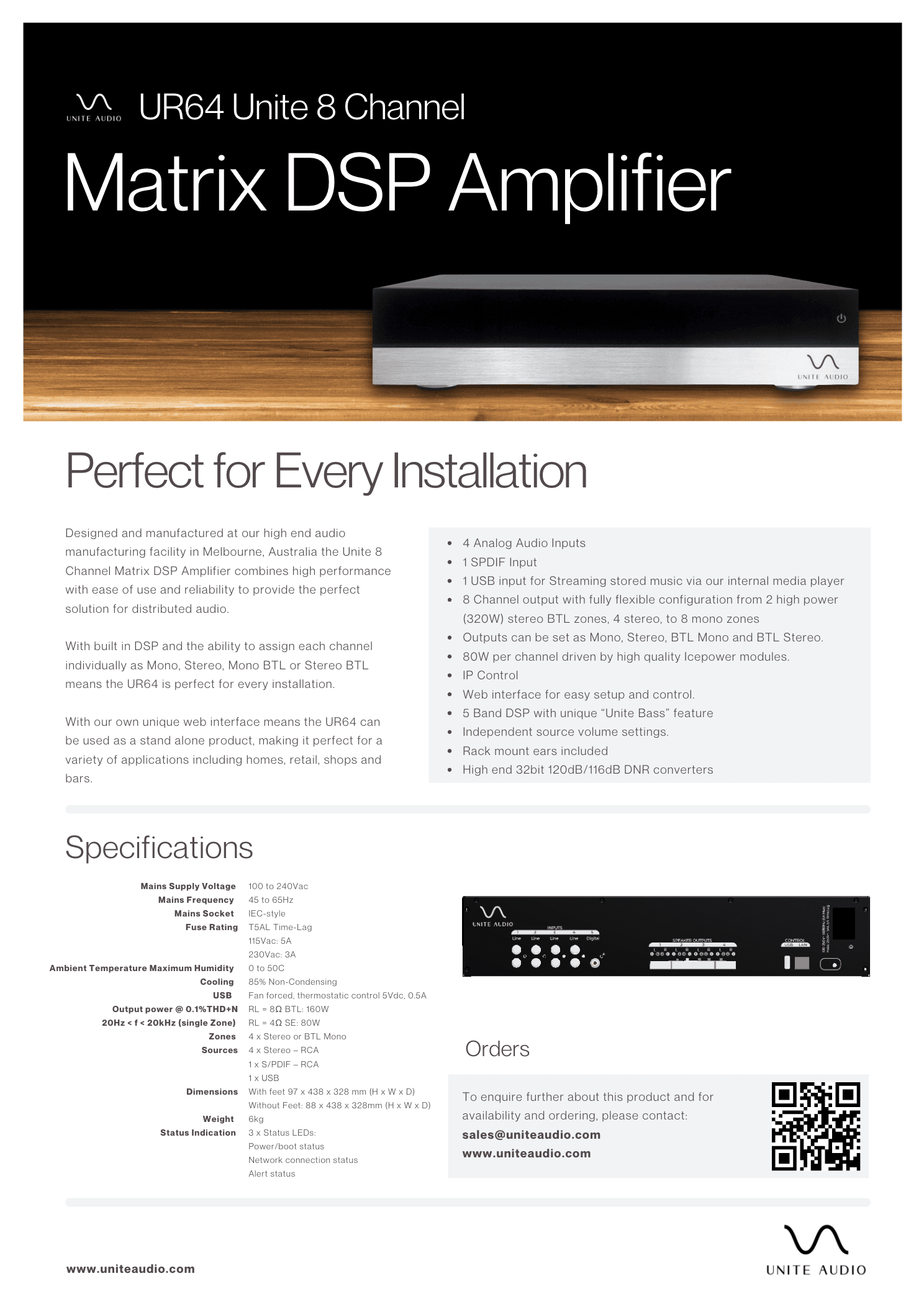 UR64 Amplifier model