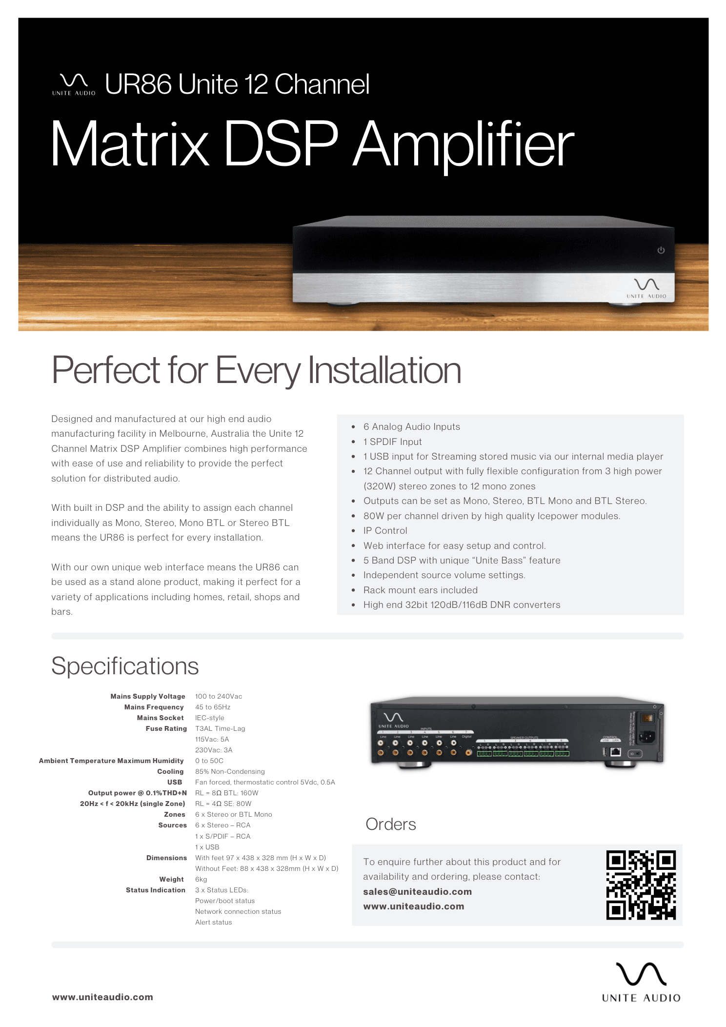 UR86 Amplifier model